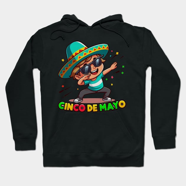 Dabbing BOY sunglasses  Cinco De Mayo Let's Fiesta Mexican Party Hoodie by MetAliStor ⭐⭐⭐⭐⭐